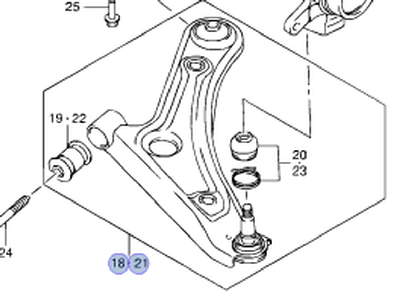 Genuine Suzuki Alto Front Suspension Arm 2009-15